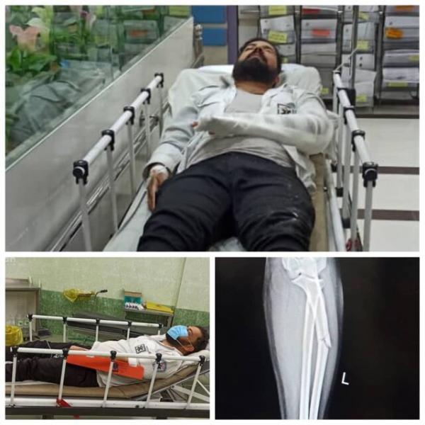 مصدومیت تکنسین اورژانس نجف آباد در ماموریت نجات کودک مصدومیت تکنسین اورژانس نجف آباد در ماموریت نجات کودک